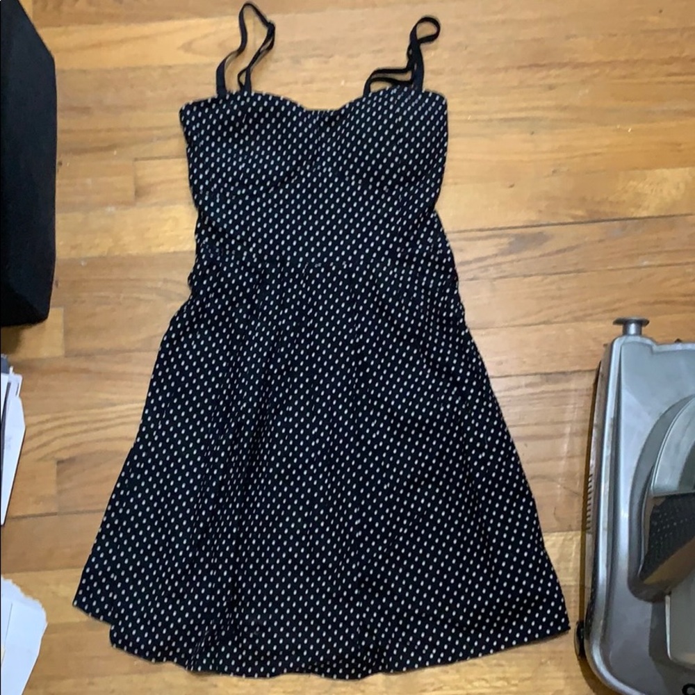 Black and white Polkadotted dress